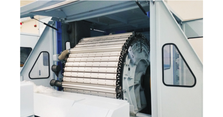 梳棉機(jī)全固定蓋闆